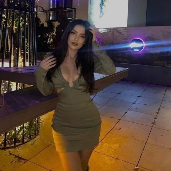 Zara * Cut Out Linen Blend Mini Dress Size S - Picture 10 of 16